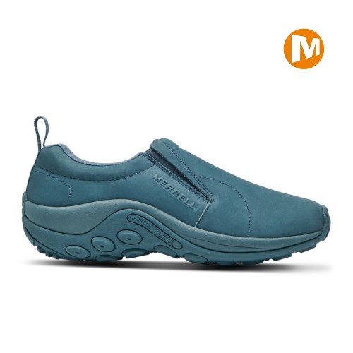 Merrell Jungle Moc Mens Slip On Shoes Turquoise UK.GXAT